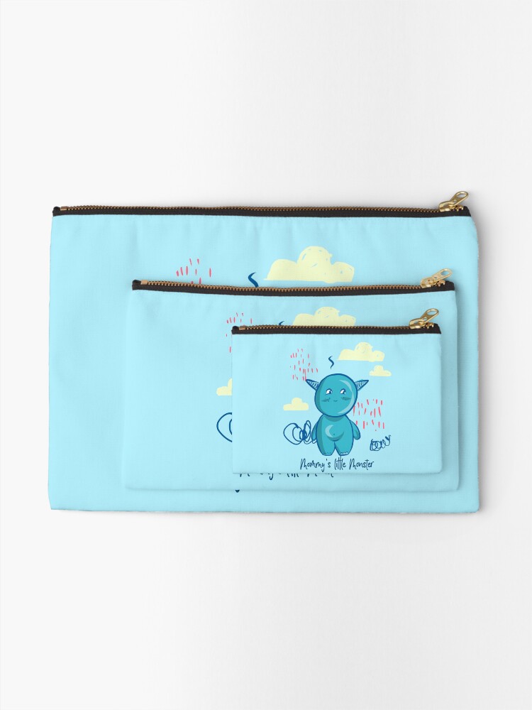 Alternate view of Mommy's little monster Zipper Pouch