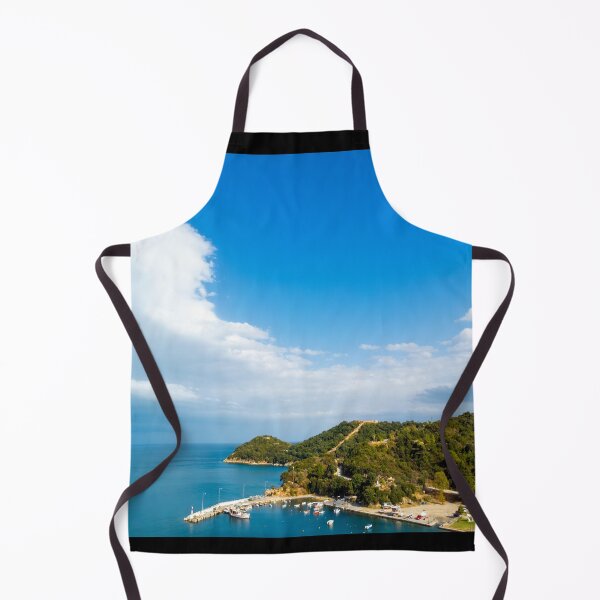 Item preview, Aerial drone view of olympiada village in halkidiki greece designed and sold by ThebestArtshop.
