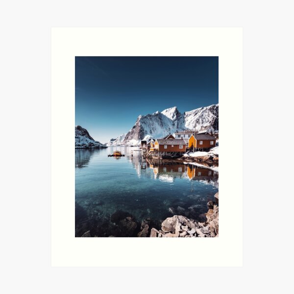 Item preview, hamnoy fishing village at Lofoten designed and sold by franckreporter.