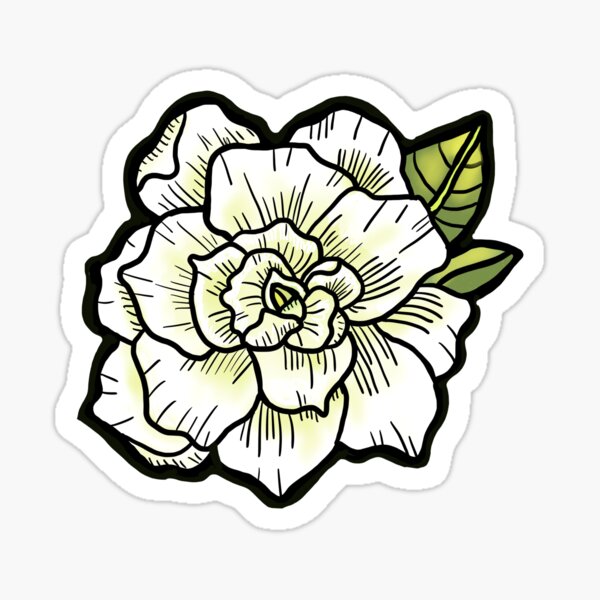 Gardenia Sticker