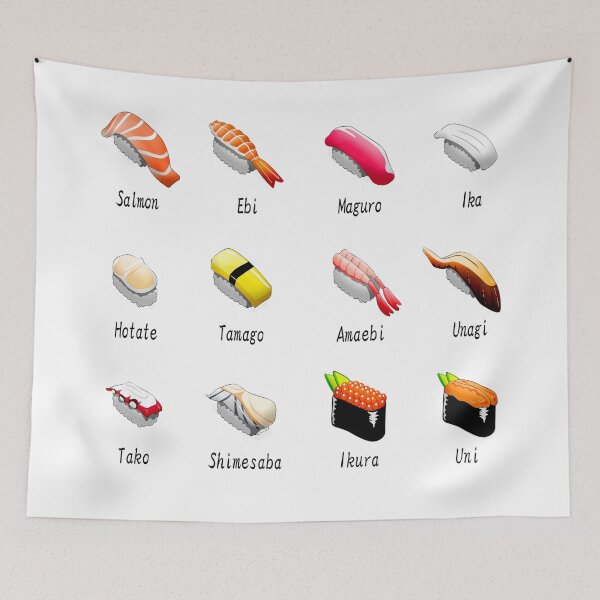 Item preview, Sushi Assortment Gift Chef Foodie designed and sold by AlteredAtelier.