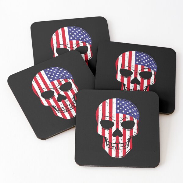 Item preview, American Flag Skull designed and sold by ShawnDzign.