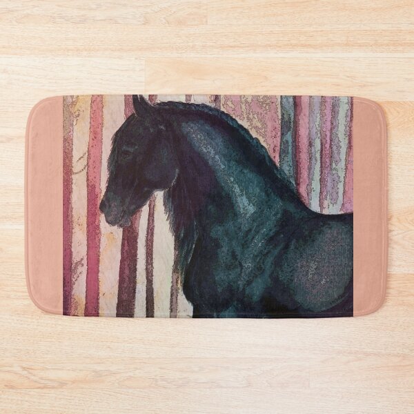 Item preview, Friesian stallion painting autum designed and sold by horseaddicted.