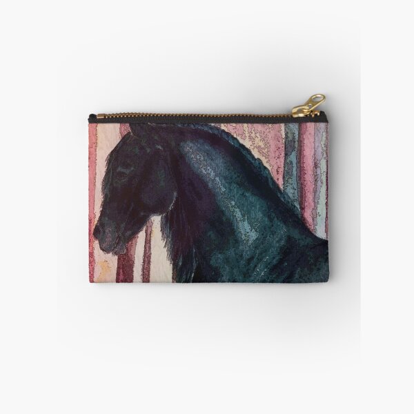 Item preview, Friesian stallion painting autum designed and sold by horseaddicted.