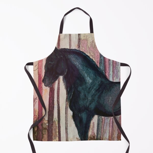 Item preview, Friesian stallion painting autum designed and sold by horseaddicted.