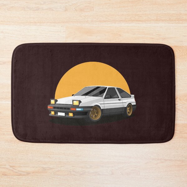 Item preview, Retro car on sunset. drift race car concept in cartoon illustration designed and sold by aryoyo.