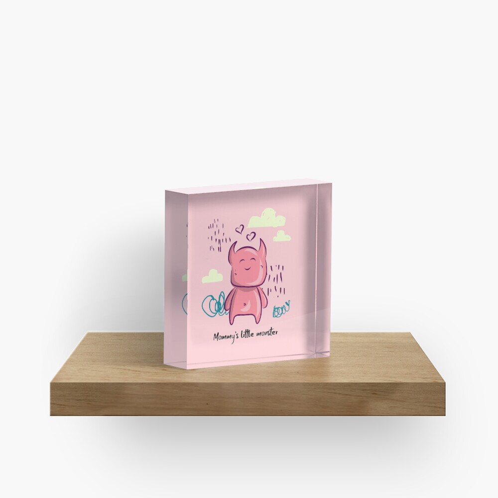 Mommy's little monster Acrylic Block