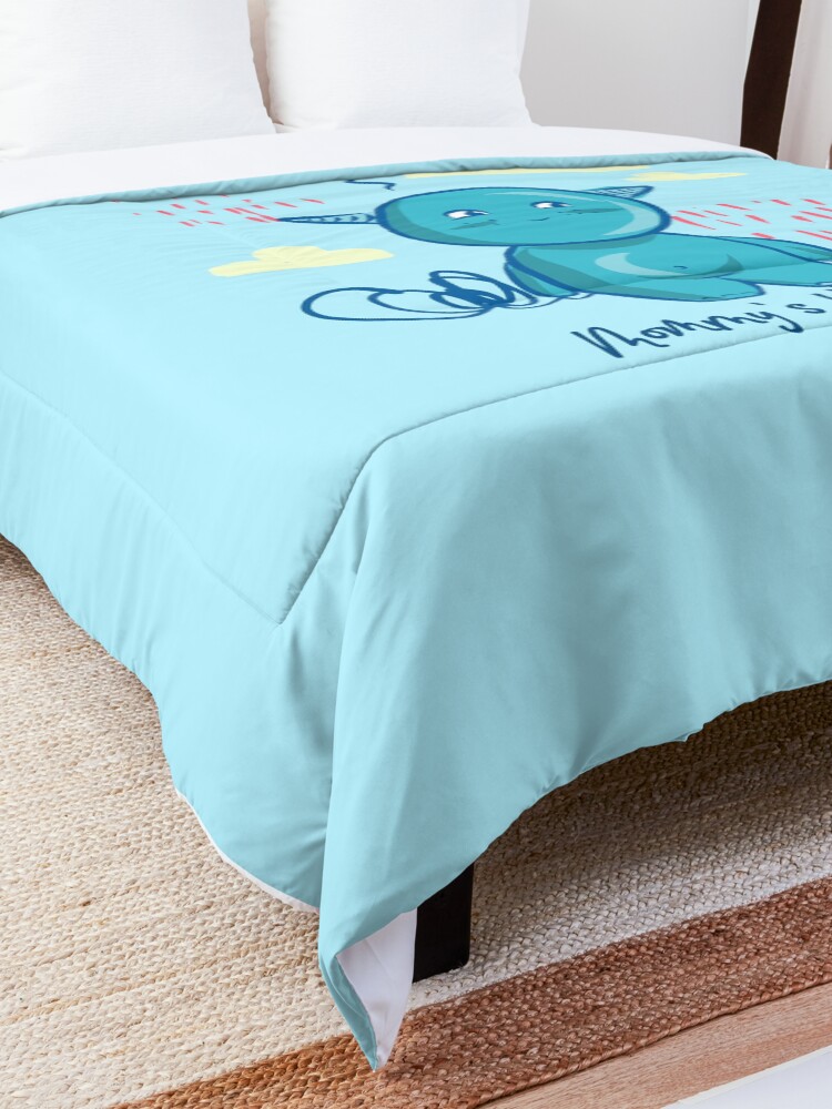 Alternate view of Mommy's little monster Comforter