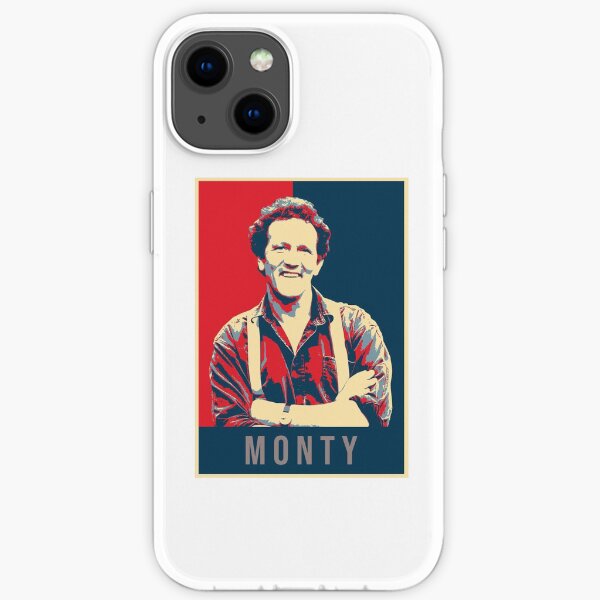 Illustration Pop Art Monty Don TV Presenter Gardener iPhone Soft Case