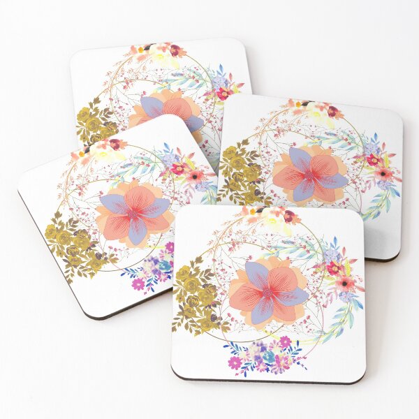 Item preview, Tropical intertwined flowers designed and sold by MegDeRoyale.