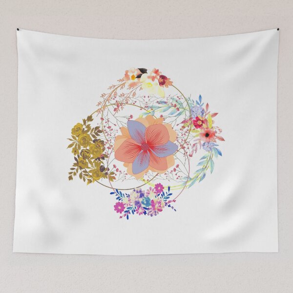Item preview, Tropical intertwined flowers designed and sold by MegDeRoyale.