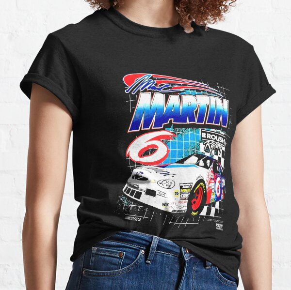 Vintage de los 90 NASCAR Mark Martin Roush Racing Camiseta clásica