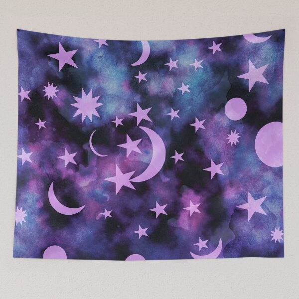 Item preview, Starry Sky Moon Cosmos Dream #1 #decor #art designed and sold by Anita's & Bella's Art.