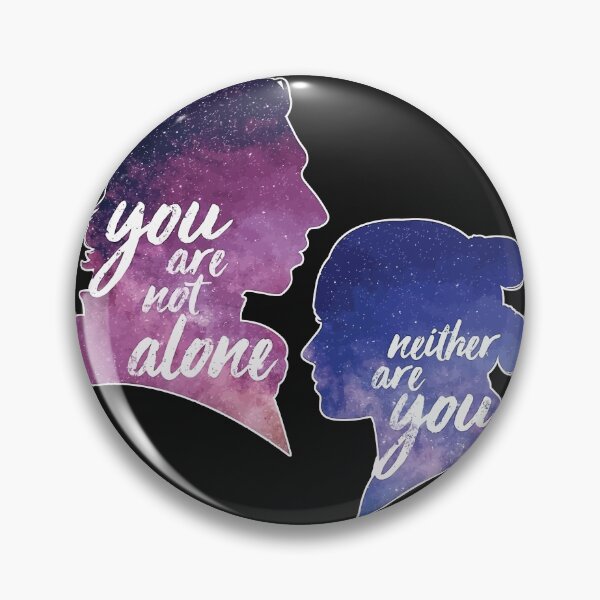 Item preview, Reylo Outlined You are not Alone designed and sold by VinStyleRe.