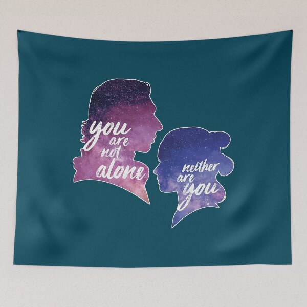 Item preview, Reylo Outlined You are not Alone designed and sold by VinStyleRe.