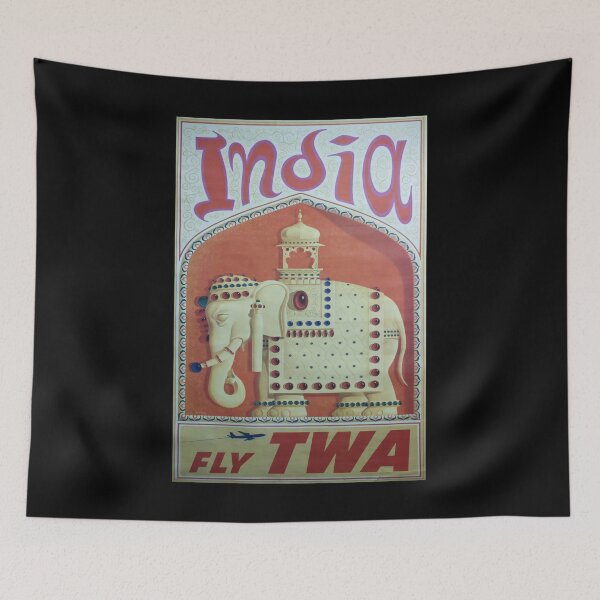Item preview, retro classic India poster designed and sold by CorasPosters.