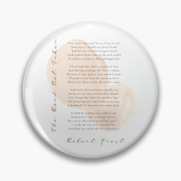 Item preview, The Road Not Taken, Robert Frost designed and sold by Simple Soul.