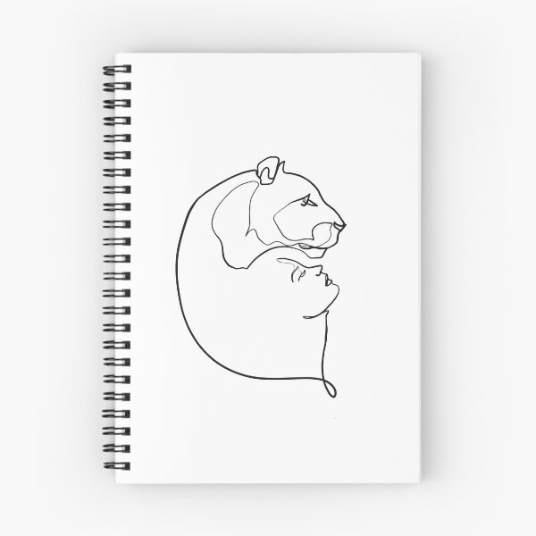 Item preview, Lion and Woman Minimalist One Line designed and sold by Zetsmo.