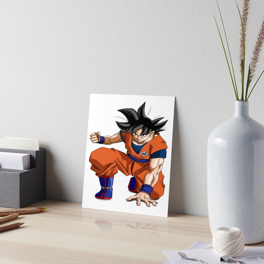 Son Goku Child Art Board Print by matthieu jouannet