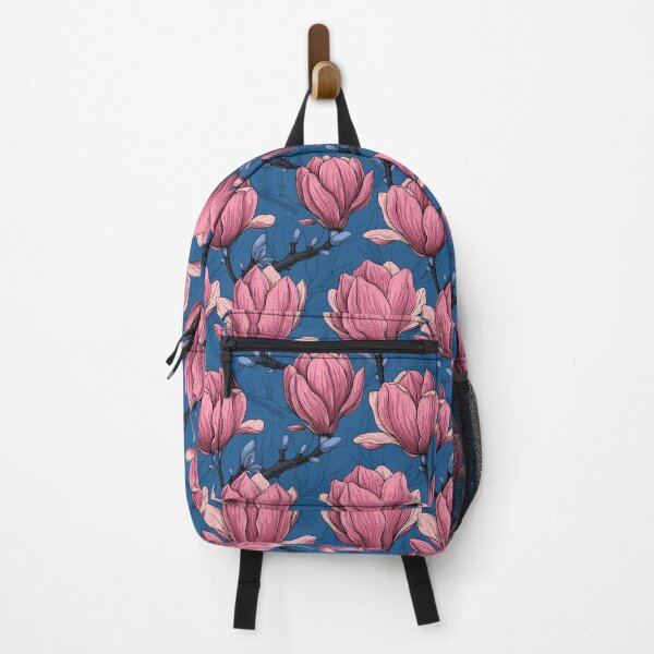 Item preview, Magnolia garden on blue designed and sold by Katerina Mitkova Kirilova.