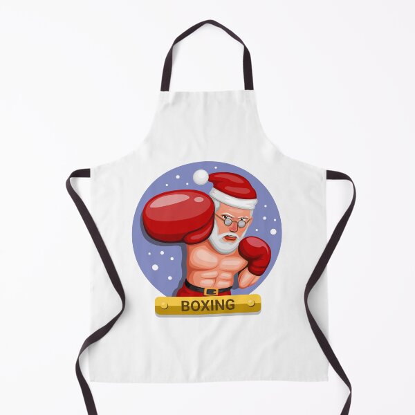 Item preview, Boxer in Santa costume. boxing sport in christmas season character concept in cartoon illustration designed and sold by aryoyo.