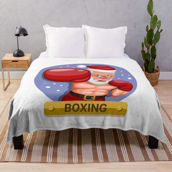 Item preview, Boxer in Santa costume. boxing sport in christmas season character concept in cartoon illustration designed and sold by aryoyo.
