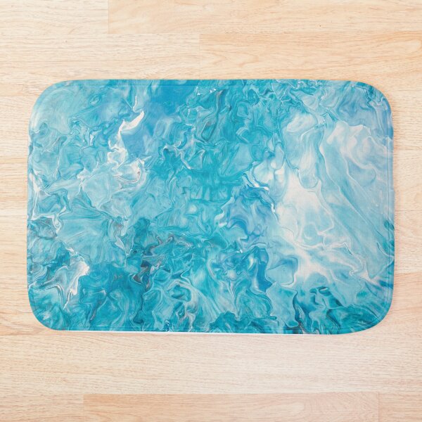 Aperçu de l'œuvre Surface de l'eau bleue et blanche créée et vendue par Creative19500.