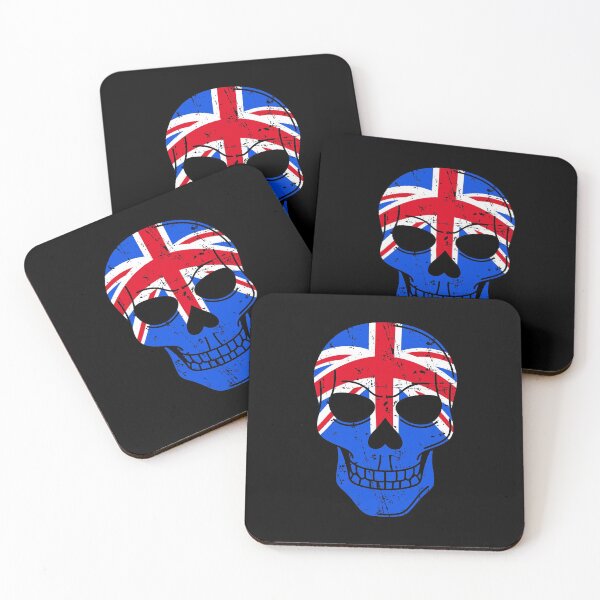 Item preview,  United Kingdom Flag Skull designed and sold by ShawnDzign.