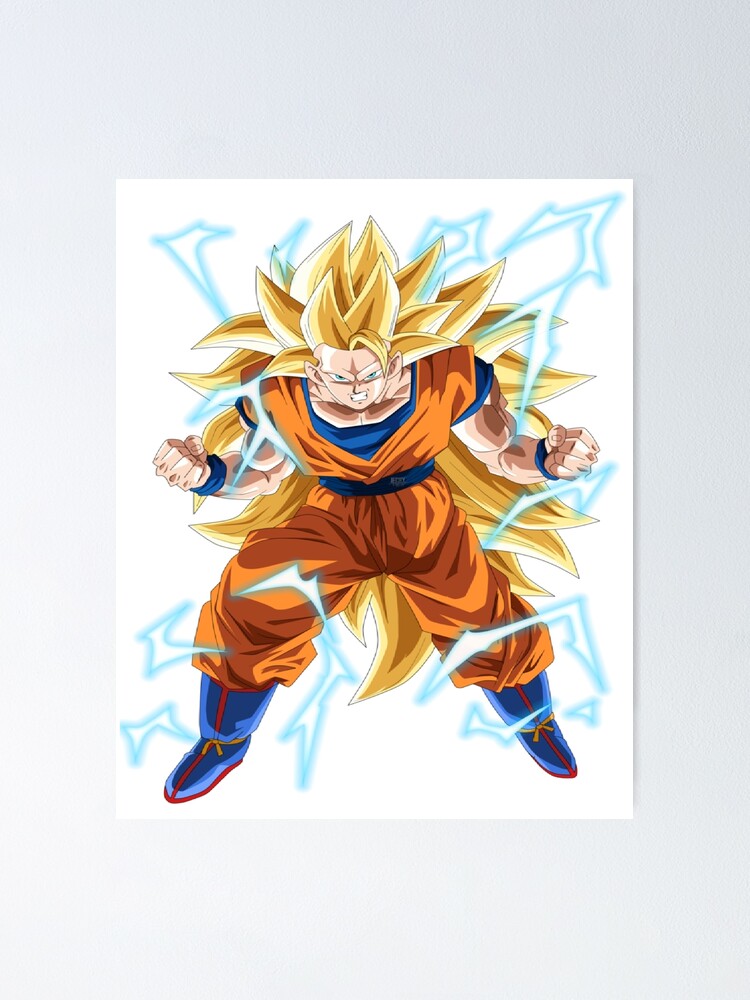 Son Goku SSJ3 Blue Poster by matthieu jouannet