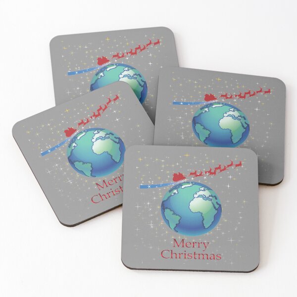 Item preview, Santa Claus flies in space above the Earth for delivering gifts designed and sold by mashmosh.
