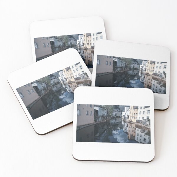 Item preview, Reflejo del río Italien de edificios coloridos designed and sold by Joexx.