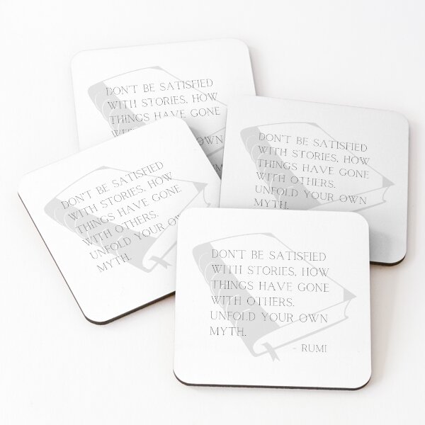 Item preview, Unfold Your Own Myth, Rumi Typography designed and sold by Christie Olstad.