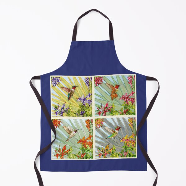 Item preview, 4 American Hummingbird Square for Clothing Home etc designed and sold by HummingbirdPics.