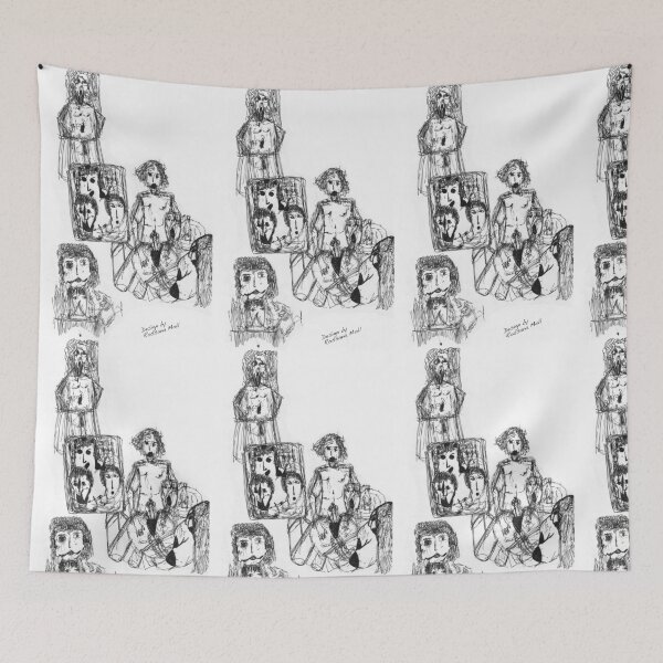 Item preview, Empty Eyes with Kneeling Man designed and sold by MadDiva.