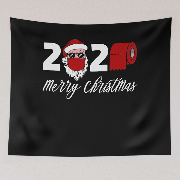 Item preview, Merry Christmas 2020 masked santa claus Funny Matching Family designed and sold by HeroTee.