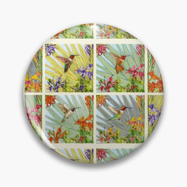 Item preview,  4 American Hummingbirds Rectangle for Home art etc designed and sold by HummingbirdPics.