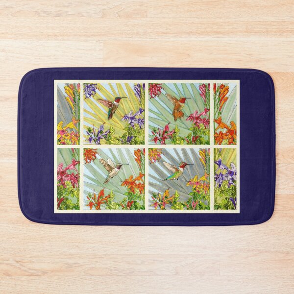 Item preview,  4 American Hummingbirds Rectangle for Home art etc designed and sold by HummingbirdPics.
