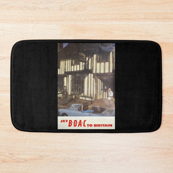 Item preview, retro classic Jet to Britain poster designed and sold by CorasPosters.