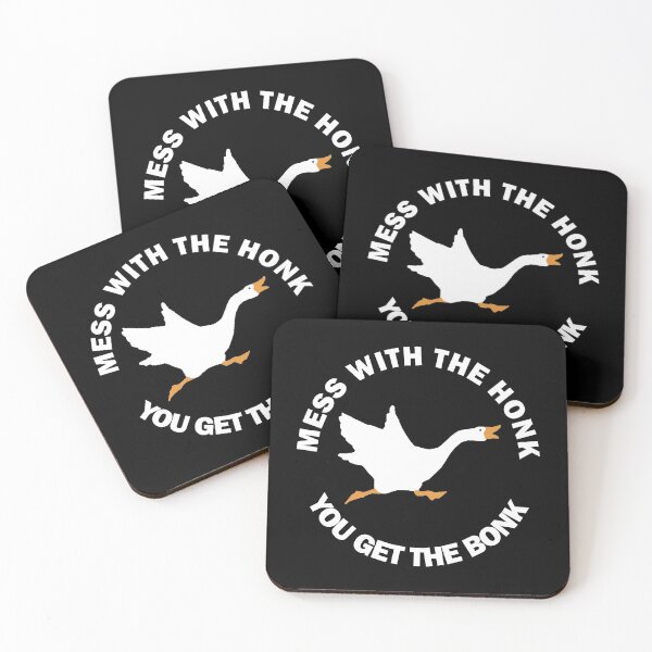 Item preview, Mess The Honk You Get The Bonk Memes Funny Goose Meme Game White Bird designed and sold by Best Arts.