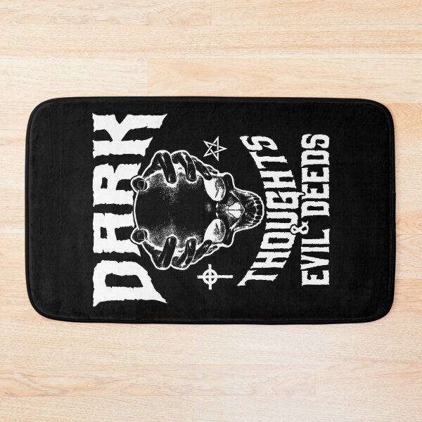 Item preview, Dark Thoughts And Evil Deeds Occult Goth Skull designed and sold by GrandeDuc.