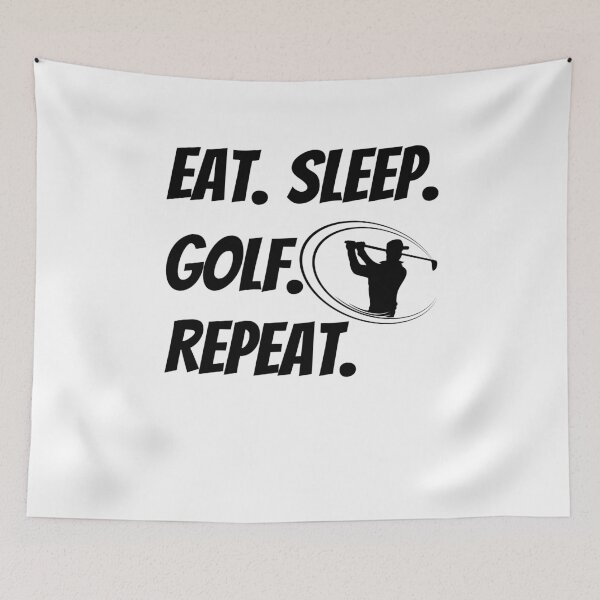 Item preview, eat sleep golf repeat designed and sold by JaMatt1983.
