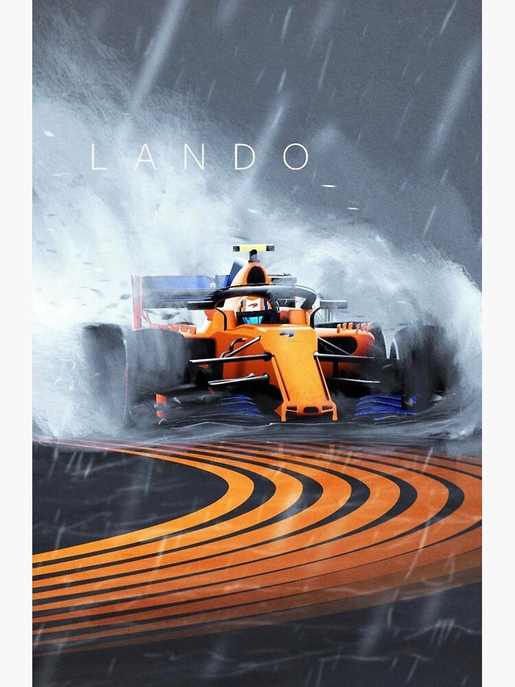 Lando Norris Formel 1 F1 Mclaren Wet Race von Gnk47