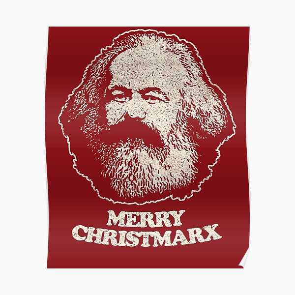 Vintage Frohe Christmarx Poster