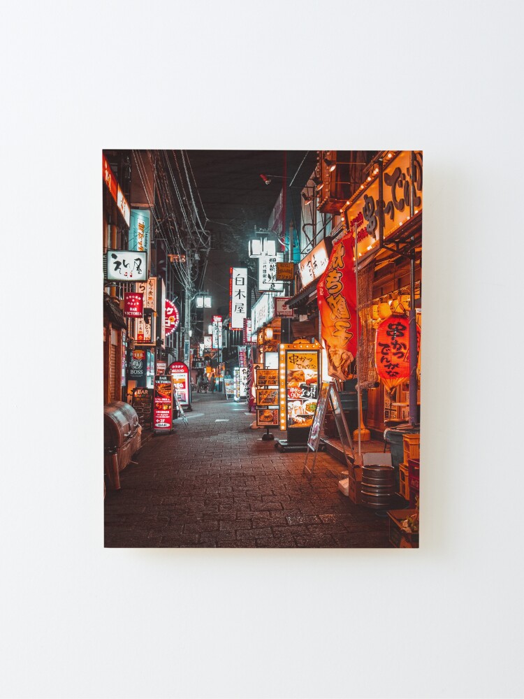 Alternate view of Warmth of Neon Tokyo Signs Mounted Print