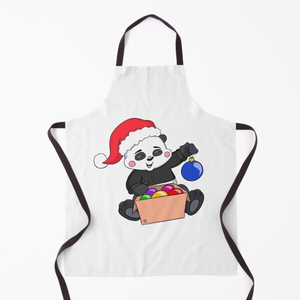 Item preview, Cute Christmas Panda with Baubles designed and sold by BandOfThePand.