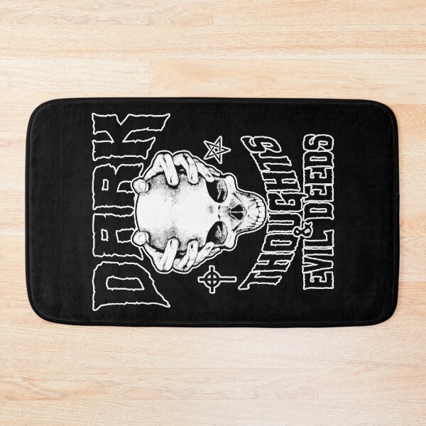 Item preview, Dark Thoughts And Evil Deeds Occult Goth Skull designed and sold by GrandeDuc.