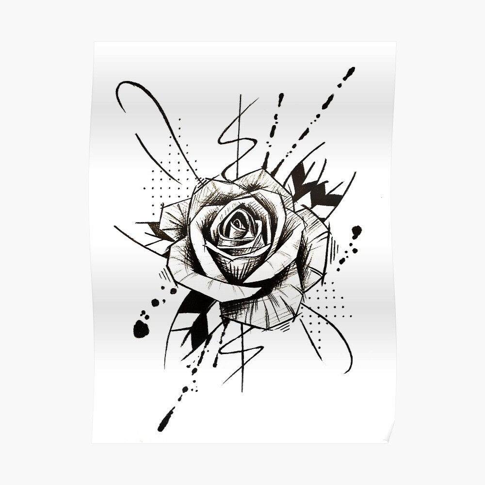 Drawing of a rose Cut Out Stock Images  Pictures  Alamy
