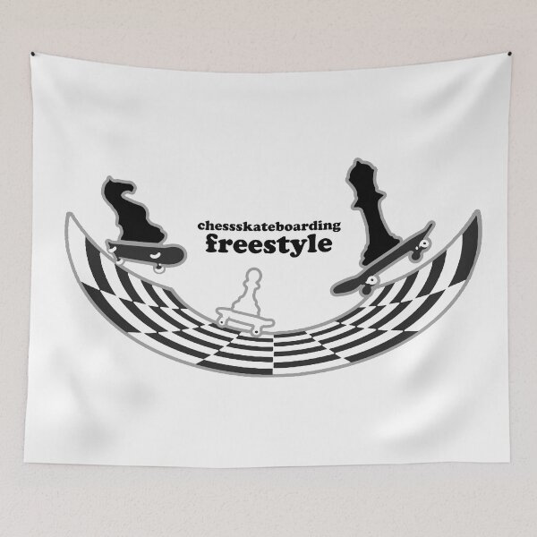 Item preview, chess skate boarding freestyle designed and sold by Xdelacra.