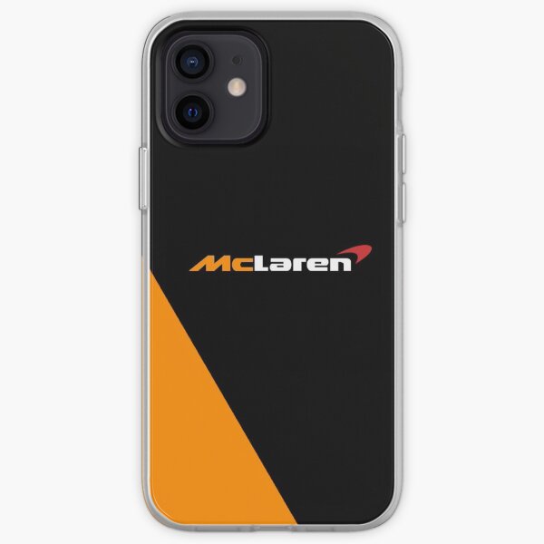 Création du logo McLaren Formula One F1 noir et orange Coque souple iPhone