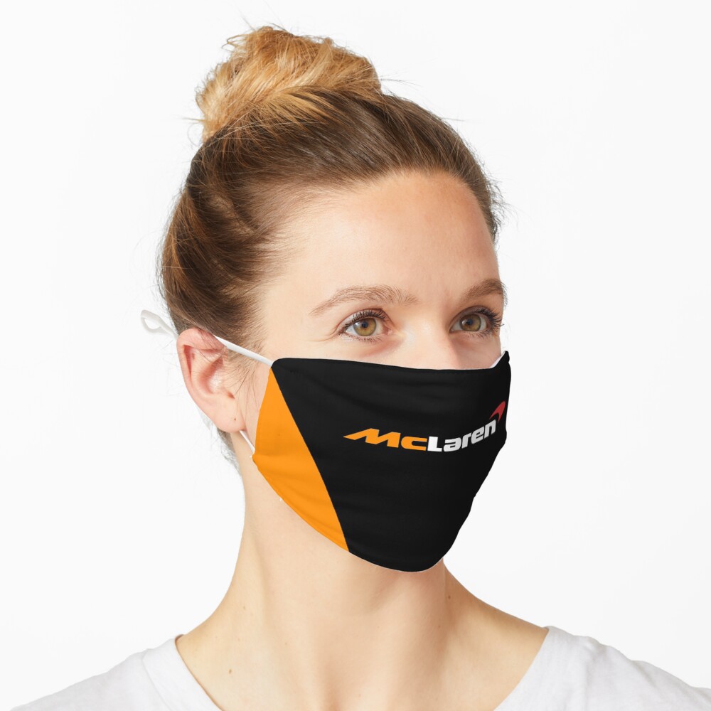 Masque « Création du logo McLaren Formula One F1 noir et orange»
